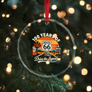 Vintage Highway 66 100th Anniversary 2026 Americana Road Trip Souvenir Crystal Glass Ornament TS14 Print Your Wear