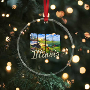 Vintage Illinois State Route Highway 66 Crystal Glass Ornament Southwest Souvenir TS12 Print Your Wear