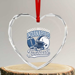 Vintage Indy Sport Fans IFC Retro 1953 Throwback Heart Crystal Glass Ornament TS02 Transparent Glass 3'' Heart Print Your Wear