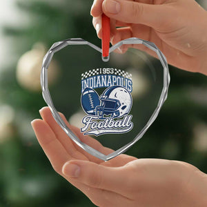 Vintage Indy Sport Fans IFC Retro 1953 Throwback Heart Crystal Glass Ornament TS02 Print Your Wear