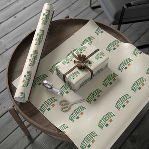 Vintage Irish Flag Notorious Wrapping Paper Roll Boxing Fans TS10 Beige Print Your Wear