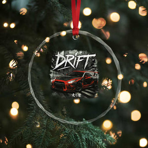 Vintage Japanese Drift Race Car Crystal Glass Ornament Retro Vintage JDM Tokyo Japan Drifting TS10 Print Your Wear