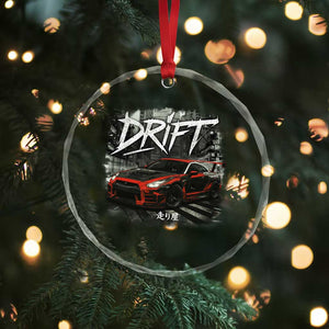 Vintage Japanese Drift Race Car Crystal Glass Ornament Retro Vintage JDM Tokyo Japan Drifting TS10 Print Your Wear