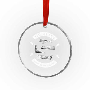Vintage Jiu Jitsu Crystal Glass Ornament Armlocks and Leglocks BJJ Grappling Fans TS10 Print Your Wear