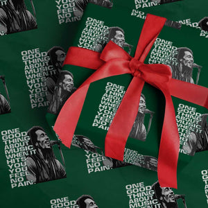 Vintage Marley Wrapping Paper Roll Jamaica Jamaican Rasta Reggage Music TS10 Green Print Your Wear