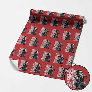 Vintage Marley Wrapping Paper Roll Jamaica Jamaican Rasta Reggage Music TS10 Red Print Your Wear