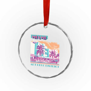 Vintage Miami Florida Art Deco Crystal Glass Ornament Miami City Pride Graphic TS14 Print Your Wear