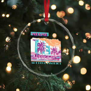 Vintage Miami Florida Art Deco Crystal Glass Ornament Miami City Pride Graphic TS14 Print Your Wear