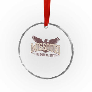 Vintage Missouri Eagle Crystal Glass Ornament Missouri The Show Me State Retro Distressed TS12 Print Your Wear