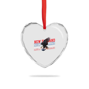 Vintage NE Football Fan Heart Crystal Glass Ornament Game Day Lover Gift TS12 Print Your Wear