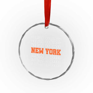 Vintage New York Crystal Glass Ornament Name Retro Design TS10 Print Your Wear