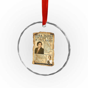 Vintage Newspaper Rosa Parks Crystal Glass Ornament Civil Rights Hero TS12 Print Your Wear