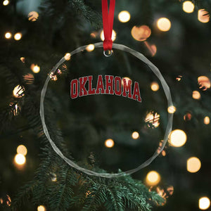 Vintage OKLAHOMA OK Crystal Glass Ornament Retro Throwback Design Classic Athletic Sports TS02 Print Your Wear