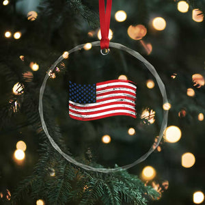 Vintage Patriotic American Flag Dog And Cat Paw Crystal Glass Ornament Gift For Pet Lover TS12 Print Your Wear