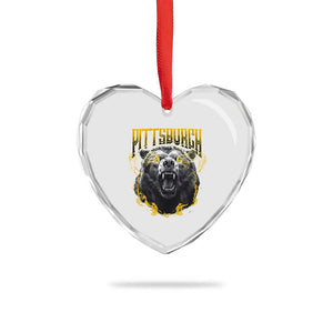 Vintage PFS Heart Crystal Glass Ornament Retro Sports Fan Wild Mascot Streetwear Bootleg TS10 Print Your Wear