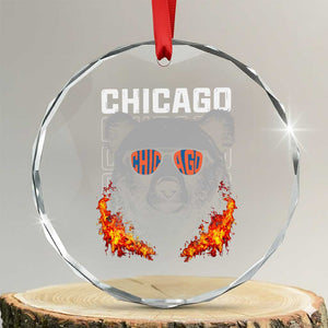 Vintage Retro BF Crystal Glass Ornament Football Lover TS10 Transparent Glass 3'' Circle Print Your Wear