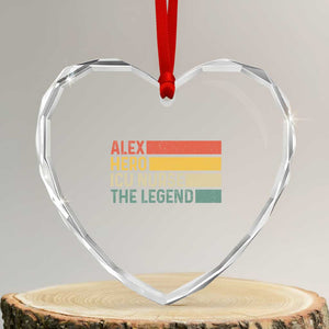 Vintage Retro Gift Heart Crystal Glass Ornament Vintage Retro Gift TS12 Transparent Glass 3'' Heart Print Your Wear