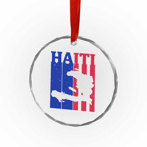Vintage Retro Map of Haiti Crystal Glass Ornament Haitian Heritage Pride Travel Souvenir TS02 Print Your Wear