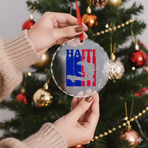 Vintage Retro Map of Haiti Crystal Glass Ornament Haitian Heritage Pride Travel Souvenir TS02 Print Your Wear