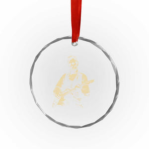 Vintage Rockin Abe Abraham Lincoln Playing Electric Guitar Crystal Glass Ornament Patriotic Music Rocker Mashup 4th of July Celebration TS02 Print Your Wear