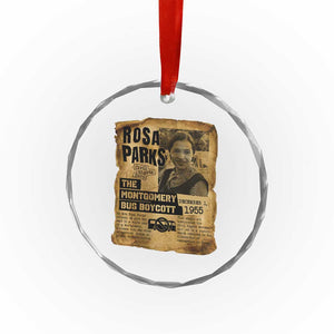 Vintage Rosa Parks Crystal Glass Ornament Groovy Black History Month TS12 Print Your Wear
