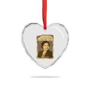 Vintage Rosa Parks Heart Crystal Glass Ornament First Lady Of Civil Rights TS12 Print Your Wear