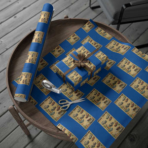 Vintage Route Highway 66 Road Trip Poster Wrapping Paper Roll Open Road Adventure TS12 Blue Print Your Wear