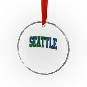 Vintage Seattle Crystal Glass Ornament Classic Print Retro Varsity TS10 Print Your Wear