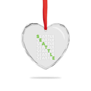 Vintage Seattle Heart Crystal Glass Ornament Sports Lover Washington City TS10 Print Your Wear