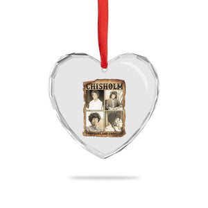 Vintage Shirley Chisholm Unbought And Unbossed Heart Crystal Glass Ornament Womens History Month TS12 Print Your Wear