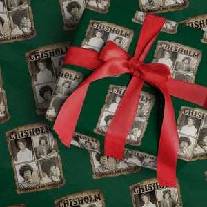 Vintage Shirley Chisholm Unbought And Unbossed Wrapping Paper Roll Womens History Month TS12 Green Print Your Wear
