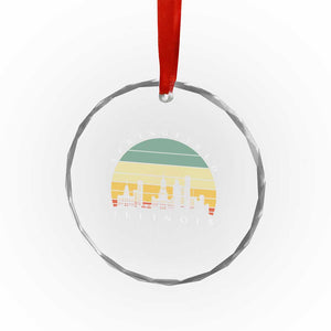 Vintage Springfield Illinois Pride Crystal Glass Ornament Scenic Cityscape Gift TS12 Print Your Wear