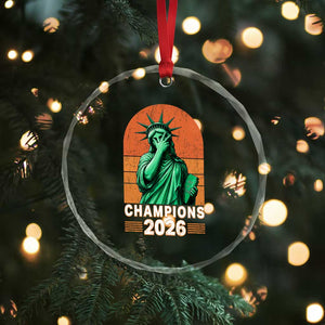 Vintage Statue Of Liberty Champions 2026 Crystal Glass Ornament New York Pride TS12 Print Your Wear