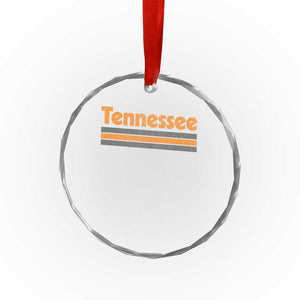 Vintage Tennessee Crystal Glass Ornament Retro Classic TN Orange Print Retro Three Stripe TS10 Print Your Wear