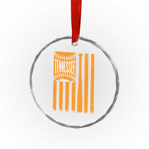 Vintage Tennessee Crystal Glass Ornament Retro Classic TN Orange Retro Baseball American US Flag TS10 Print Your Wear