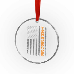 Vintage Tennessee Crystal Glass Ornament Retro Orange TN American Flag Patriotic US State TS10 Print Your Wear