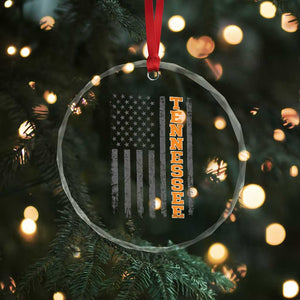 Vintage Tennessee Crystal Glass Ornament Retro Orange TN American Flag Patriotic US State TS10 Print Your Wear