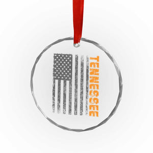 Vintage Tennessee Crystal Glass Ornament Retro Orange TN USA Flag Patriotic US State TS10 Print Your Wear