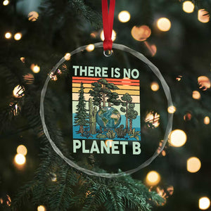 Vintage There Is No Planet B Earth Day Gift Crystal Glass Ornament TS12 Print Your Wear