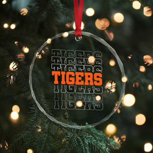 Vintage Tiger Crystal Glass Ornament Last Name Vintage Sports Jersey Style TS10 Print Your Wear
