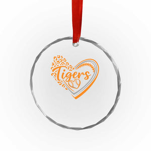 Vintage Tiger Crystal Glass Ornament Sports Fan Team Spirit Mascot Cute Leopard Heart TS10 Print Your Wear
