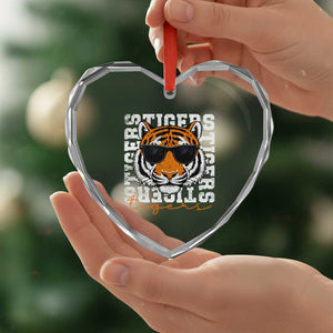 Vintage Tigers Heart Crystal Glass Ornament Vintage Sports Inspirational Athletic Name TS10 Print Your Wear