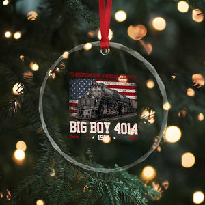Vintage USA Steam Locomotive Patriotic Pride Crystal Glass Ornament American Iron American Legacy TS02 Print Your Wear