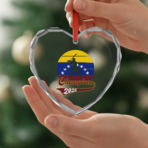 Vintage Venezuela 2026 Champions Heart Crystal Glass Ornament Patriotic Baseball Pride Gift TS12 Print Your Wear