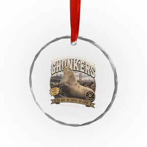 Viral Chonkers San Francisco Sea Lion Crystal Glass Ornament Retro Pier 39 Fisherman's Wharf Souvenir TS02 Print Your Wear