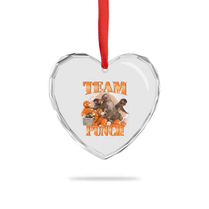 Viral Punch Monkey Heart Crystal Glass Ornament Cute Baby Monkey With Plush Toy Meme TS14 Print Your Wear