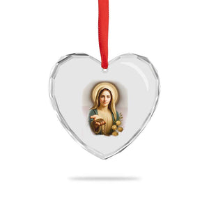 Virgin Mary Maria Heart Crystal Glass Ornament Catholic Christian Faith TS14 Print Your Wear