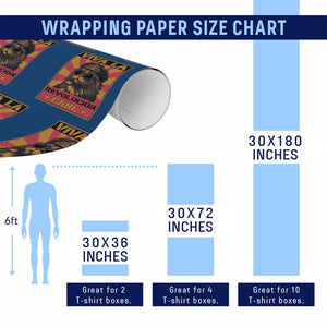 Viva La Revolucion Carl Wrapping Paper Roll Funny Cat Princess Meme TS11 Print Your Wear