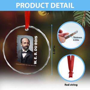 W E B Du Bois Crystal Glass Ornament Black Thought Leader And Intellectual Legacy TS12 Print Your Wear