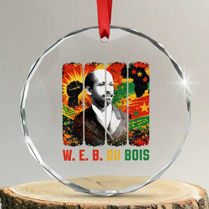 W E B Du Bois Crystal Glass Ornament Civil Rights Leader Gift TS12 Transparent Glass 3'' Circle Print Your Wear